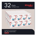 Perforated Roll & Hand Towels | WypAll 35025 X50 12-1/2 in. x 10 in. 1/4 Fold Cloths - White (26/Pack, 32 Packs/Carton) image number 2