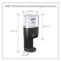 Hand Sanitizer Dispensers | PURELL 7724-01 ES8 5.25 x 8.56 x 12.13 1,200 mL Touch Free Hand Sanitizer Dispenser - Graphite (1/Carton) image number 1