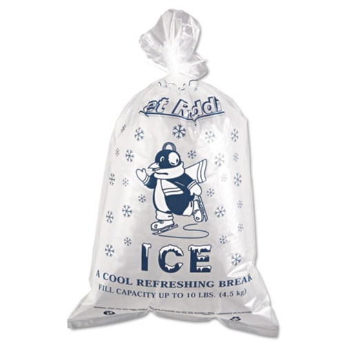 Ice Bags | Inteplast Group IC1221-TT 1.5 mil. 12 in. x 21 in. Ice Bags - Clear (1000/Carton) image number 0