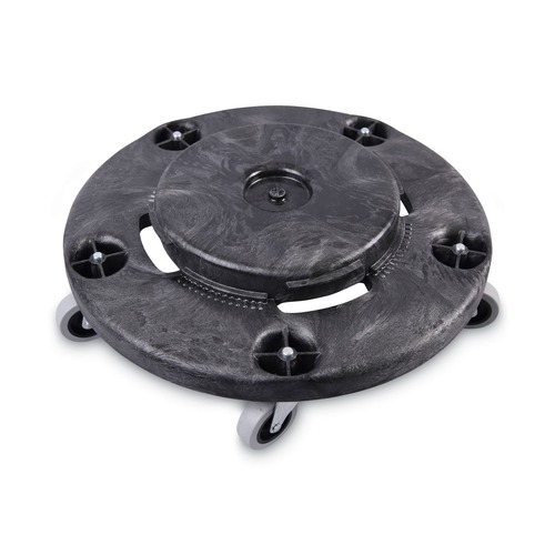 Dollies | Boardwalk 3485200 18.25 in. Diameter 300 lbs. Capacity Refuse Container Utility Dolly - Gray image number 0