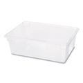 Food Storage Containers & Lids | Rubbermaid Commercial FG330000CLR 12.5 Gallon 26 in. x 18 in. x 9 in. Plastic Food/Tote Boxes - Clear image number 2