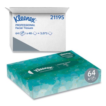 FACIAL TISSUES | Kleenex 21195 2-Ply Facial Tissue Junior Pack - White (80/Carton)