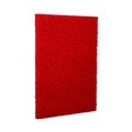 Floor Pads-Cleaning, Buffing & Polishing | Boardwalk 7100115839 28 in. x 14 in. Buffing Floor Pads - Red (10/Carton) image number 4