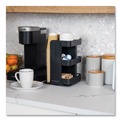 Perforated Roll & Hand Towels | Mind Reader CUPOSPIN-BLK 8 in. x 8 in. x 12 in. 8-Compartment Anchor Collection Coffee Cup, Lid, and Condiment Carousel Countertop Organizer - Black image number 4