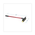 Squeegees | Boardwalk BWK824 21 in. Handle 8 in. Wide Blade General-Duty Squeegee - Black/Red image number 2