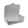 Food Containers & Lids | Pactiv Corp. NOB04SW 77 oz 9 x 4.85 x 2.7 EarthChoice OneBox Paper Box - White (162/Carton) image number 1