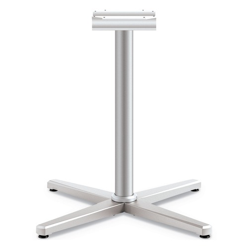 Indoor Dining & Cafe Tables | HON HCT29LX.PR8 32 in. x 32 in. x 28 in. Arrange X-Leg Base for 42 in. to 48 in. Tops - Silver image number 0