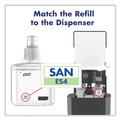 Hand Sanitizer Dispensers | PURELL 5024-01 5.25 in. x 8.56 in. x 12.13 in. 1,200 mL Push-Style Hand Sanitizer Dispenser - Graphite (1/Carton) image number 5