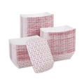 Food Containers & Lids | Boardwalk BWK30LAG100 1 lbs. Capacity Paper Food Baskets - Red/White (1000/Carton) image number 2