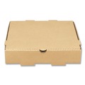 Pizza Boxes | Karat FP-PBF10K 10 in. x 10 in. x 2 in. Corrugated Pizza Box - Kraft (50/Carton) image number 1