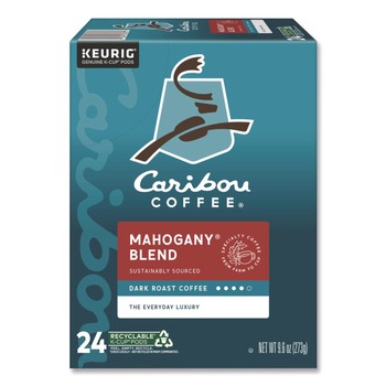 Caribou Coffee 5000330134 Coffee K-Cups - Mahogany (24/Box)