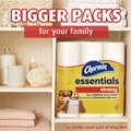 Perforated Roll & Hand Towels | Charmin 80370672 Essentials Strong 1-Ply Septic Safe Bathroom Tissue - White (4/Carton) image number 2