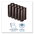 Low-Density Trash Bags | Boardwalk X7658XKKR01 38 in. x 58 in. 60 gal. 1.6 mil Recycled Low-Density Polyethylene Can Liners - Black (100/Carton) image number 3