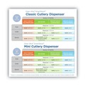 Cutlery Dispensers | Dixie SSFD120 SmartStock 10 in. x 8.78 in. x 24.75 in. Mediumweight Polystyrene Fork Dispenser - Smoke (1/Carton) image number 8