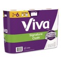 Perforated Roll & Hand Towels | Viva 56530 5.1 in. x 11 in. 1-Ply Signature Cloth Choose-A-Sheet Kitchen Roll Paper Towels - White (8/Carton) image number 2
