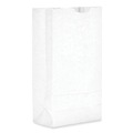 Grocery Bags | Ross & Wallace Paper Products 120310500PK/BL 7 in. x 4.38 in. x 13.75 in. #10 Size Grocery Paper Bags - White (500/Bundle) image number 5