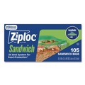 Resealable Bags | Ziploc 383211 6.5 in. x 5.88 in. Resealable Sandwich Bags - Clear (1080/Carton) image number 3