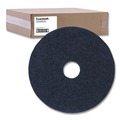 Floor Pads-Stripping | Boardwalk BWK4012BLA 12 in. Diameter Stripping Floor Pads - Black (5/Carton) image number 0