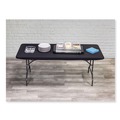 Table Covers & Skirts | Iceberg 16621 iGear 30 in. x 72 in. Polyester Fabric Table Top Cap Cover - Black image number 3