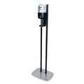 Hand Sanitizer Dispensers | PURELL 7218-DS 1200 ml 13.5 in. x 5 in. x 28.5 in. ES8 Hand Sanitizer Floor Stand with Dispenser - Graphite/Silver image number 2