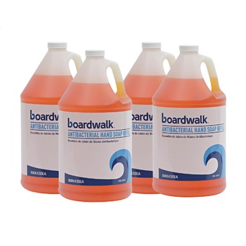 HAND SOAPS | Boardwalk 1887-04-GCE00 1 gal. Antibacterial Liquid Soap - Clean Scent (4/Carton)