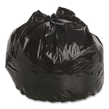 Stout by Envision T4048B15 40 in. x 48 in. 45-Gallon 1.5 mil. Total Recycled Content Plastic Trash Bags - Black/Brown (100/Carton)