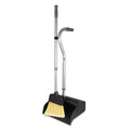 Dust Pans | Unger EDTBG 12 in. W x 45 in. H Metal Telescopic Ergo Dust Pan with Broom - Gray/Silver image number 0