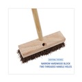 Brooms | Boardwalk BWK3110 10 in. Brush 2 in. Brown Palmyra Bristles Deck Brush Head image number 3