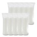 Cup Lids | Dart 16FTLS Lift n' Lock Straw Slot 12 - 24 oz. Foam Cup Lids - Translucent (1000/Carton) image number 2