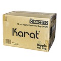Bulk Savings Pricing 2 | Karat C-KRC512 12 oz. Paper Ripple Hot Cups - Kraft/White (500/Carton) image number 0