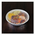 Food Containers & Lids | Boardwalk BWKROUND9CLID 9 in. Plastic Dome Lids for Aluminum Round To-Go Containers - Clear (500/Carton) image number 4