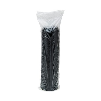 Dart 16ELBLK Cappuccino Dome Sipper Lids Fits 12 oz. to 24 oz. Hot Cups - Black (1000/Carton)