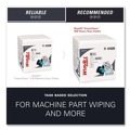 Perforated Roll & Hand Towels | WypAll 41026 12.5 in. x 12 in. 1/4 Fold Power Clean X80 Heavy Duty Cloths - White (200/Carton) image number 9