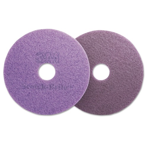 Floor Pads-Cleaning, Buffing & Polishing | Scotch-Brite 08418 20 in. Diameter Diamond Floor Pads - Purple (5/Carton) image number 0