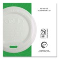 Cup Lids | Eco-Products EP-ECOLID-W 10 - 20 oz. EcoLid Renewable/Compostable Hot Cup Lid - White (800/Carton) image number 5