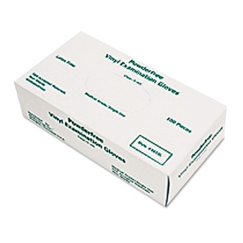 MCR Safety 5010L 5 mil Disposable Medical-Grade Vinyl Gloves - Large, White (100/Box)
