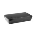 Food Containers & Lids | Pactiv Corp. NOB02B 55 oz 9 in. x 4.85 in. x 2 in. EarthChoice OneBox Paper Box - Black (100/Carton) image number 0