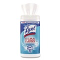Cleaning Cloths & Wipes | LYSOL Brand 19200-89346 7 in. x 7.25 in. 1-Ply Disinfecting Wipes - Crisp Linen/White (6/Carton) image number 2