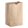 Grocery Bags | Ross & Wallace Paper Products 110416 12 in. x 7 in. x 17 in. 40 lbs. Capacity 1/6 BBL Grocery Paper Bags - Kraft (400 Bags/Carton) image number 1