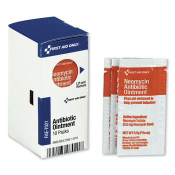 FIRST AID CREAMS | First Aid Only FAE-7021 SmartCompliance 0.9 grams Packet Antibiotic Ointment (10/Box)