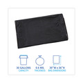 Low-Density Trash Bags | Boardwalk H6036HBK 30 in. x 36 in. 30 gal. 0.65 mil Linear Low Density Industrial Flat Pack Can Liners - Black (200/Carton) image number 1