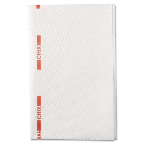 Cleaning Cloths & Wipes | Chix 8252 13 in. x 21 in. Cotton Food Service Towels - White/Red (150/Carton) image number 0