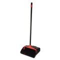 Dust Pans | Nexstep Commercial Products 96208 MaxiPlus 13.5 in. x 36 in. Plastic Lobby Dustpan - Black/Red image number 0