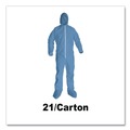 Cleaning Cloths & Wipes | KleenGuard 45355 A65 Flame-Resistant Hood and Boot Coveralls - 2XL, Blue (25/Carton) image number 2