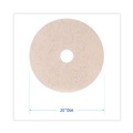 Floor Pads-Cleaning, Buffing & Polishing | Boardwalk BWK4020NHE 20 in. Diameter Natural Hog Hair Burnishing Floor Pads - Tan (5/Carton) image number 4