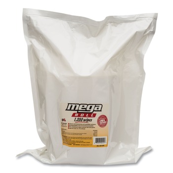  | 2XL TXL L420 8 x 8 Gym Wipes Mega Roll Refill - Unscented/White (2/Carton)