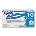 Resealable Bags | Ziploc 364937 1-Gallon 2.7 mil. 10.56 in. x 10.75 in. Double Zipper Freezer Bags - Clear (250/Carton) image number 0