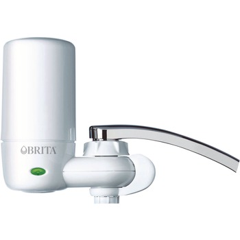 RESTAURANT EQUIPMENT | Brita 42201CT Water Faucet Mount Filtration System with 1 Elite Advanced Replacement Filter - White (4/Carton)