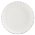 Plates | AJM Packaging Corporation AJM PP9GRAWH PACK 9 in. Diameter Paper Plates - White (100/Pack) image number 3