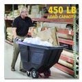 Carts & Trucks | Rubbermaid Commercial FG130400BLA 202 gal. 450 lbs. Capacity Plastic Rotomolded Tilt Truck - Black image number 4